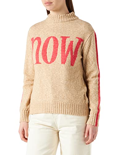 Street One Damen 301768 Pullover, Clear Sand Melange, 38 von Street One