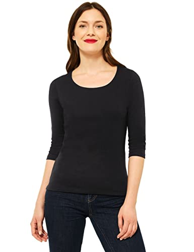 Street One Damen Pania T Shirt, Schwarz, 38 EU von Street One