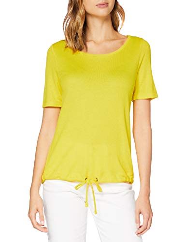 STREET ONE Damen 314806 T-Shirt, Shiny Yellow, 42 von Street One