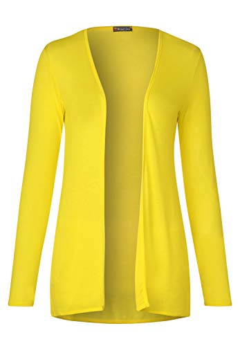 STREET ONE Damen 314830 Strickjacke, Shiny Yellow, 34 von Street One