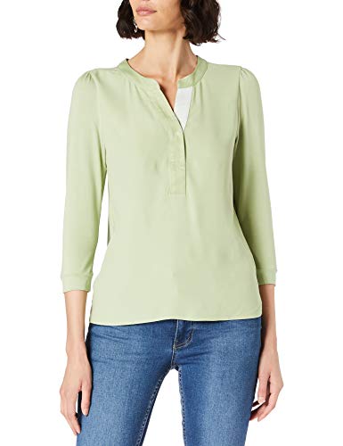 Street One Damen 316015 T-Shirt, Faded Green, 44 von Street One