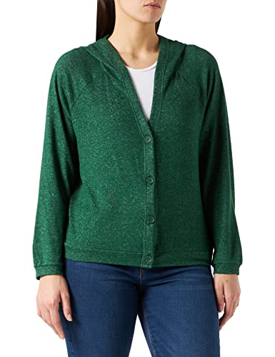 Street One Damen 317050 Strickjacke, Timeless Green Melange, 42 EU von Street One