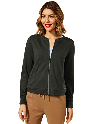 Street One Damen 317441 Strickjacke, bassy Olive, 36 von Street One