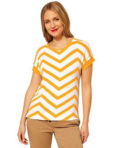 Street One Damen 317580 T-Shirt, Sunset Yellow, 34 von Street One