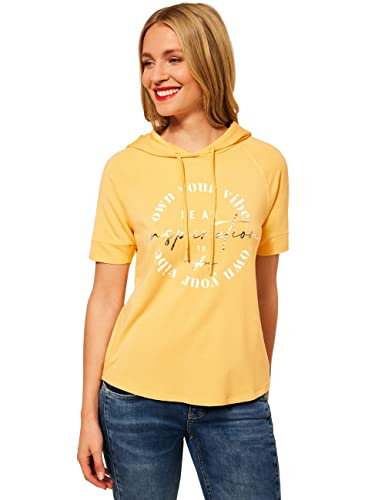 Street One Damen 317601 T-Shirt, Light Sunset Yellow, 36 von Street One