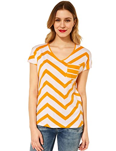 Street One Damen 317634 T-Shirt, Sunset Yellow, 38 von Street One