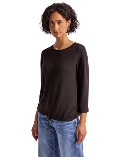 Street One Damen 3227437 Strick-Look Shirt, deep Roast Brown, 40 von Street One
