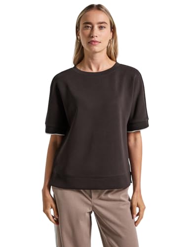 Street One Damen 3227578 Silk-Look Shirt, deep Roast Brown, 40 von Street One