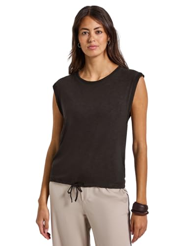 Street One Damen 3227579 Shirt mit Dekotapes, deep Roast Brown, 36 von Street One