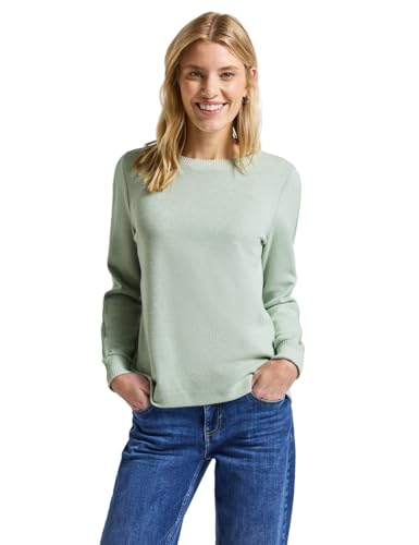 Street One Damen 3227691 Shirt mit Tape Details, Serene Green Mel, 42 von Street One