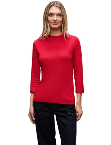 Street One Basic Turtleneck Shirt Racing red 34 von Street One