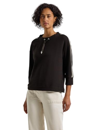 Street One Damen 3227903 Ottoman Shirt mit Tape, deep Roast Brown, 38 von Street One