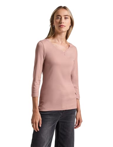 Street One Damen 3227964 Basic Shirt mit Knopfdetail, Faded Rose, 42 Street One Damen 3227964 Basic Shirt mit Knopfdetail, Faded Rose, 42 von Street One