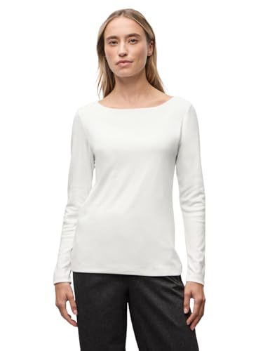 Street One Damen 3228737 Basic Langarmshirt, Off White, 42 von Street One
