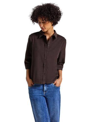 Street One Damen 3411986 Cord Hemdbluse, deep Roast Brown, 38 Street One Damen 3411986 Cord Hemdbluse, deep Roast Brown, 38 von Street One