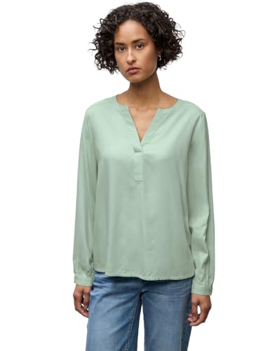 Street One Damen 3412056 Split Neck Tunika, Serene Green, 36 von Street One