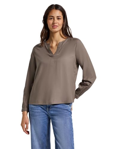 Street One Damen 3412056 Split Neck Tunika, Silk Brown, 42 von Street One