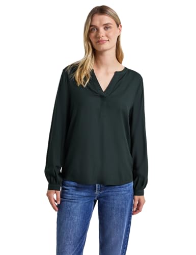 Street One Damen 3412166 Split Neck Tunika, evernight Green, 46 von Street One