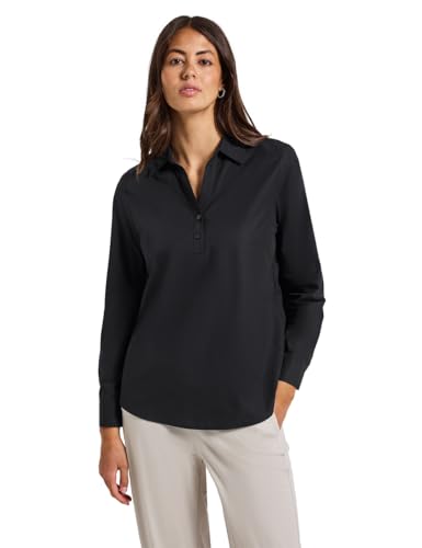 Street One Damen 3412265 Business Hemdbluse, Black, 38 von Street One