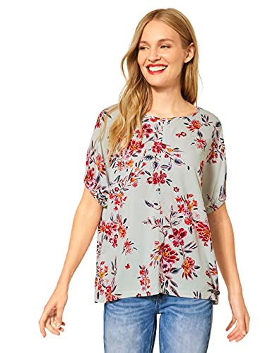 Street One Damen 342632 Bluse, Light Shadow Green, 34 von Street One