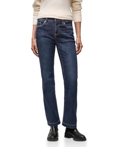 Street One Damen 3715702 Bootcut Jeans, Dark Indigo Washed, 34W x 30L von Street One