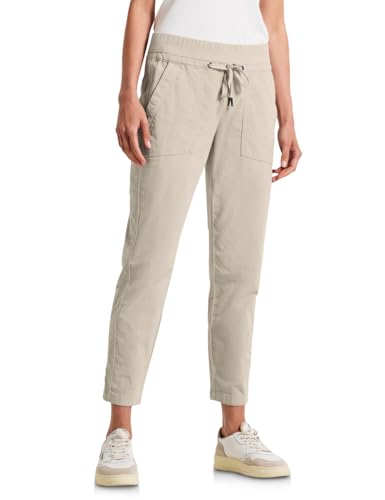 Street One Damen 3715975 Loose Fit Cordhose, Malted beige, 46W x 28L von Street One