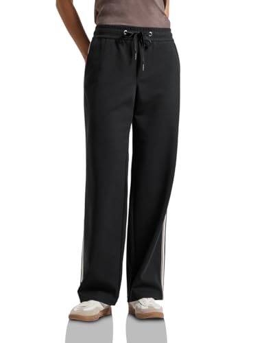 Street One Damen 3716767 Hose mit Gallonstreifen, Black, 40W x 32L von Street One