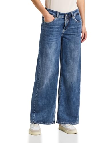 Street One Damen 3716771 Wide Leg Jeans, Soft Blue, 30W x 32L von Street One