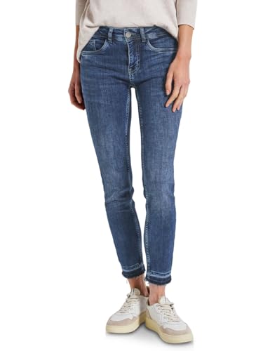 Street One Damen 3716773 Jeans mit Glitzerdetails, Authentic Blue Washed, 30W x 28L von Street One