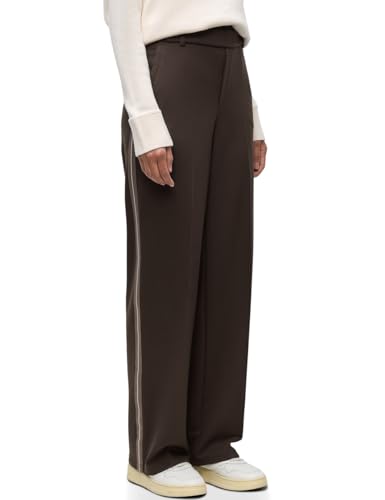 Street One Damen 3717034 Straight Leg Hose, deep Roast Brown, 34W x 32L von Street One