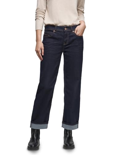 Street One Damen 3717047 Rinsed Straight Leg Jeans, Rinse Blue Washed, 30W x 28L von Street One