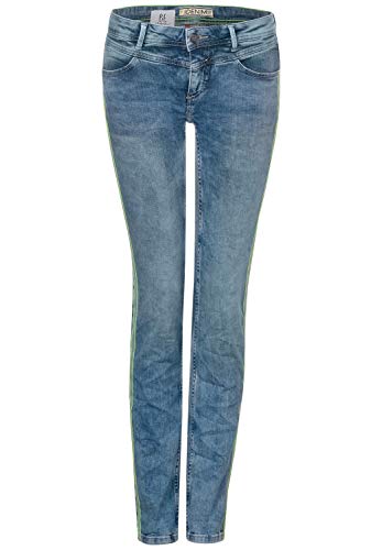 Street One Damen 372803 Jane Casual Fit Slim Jeans, Blau (Mid Blue Soft Green Cast 12187), W30/L30 (Herstellergröße: 30) von Street One