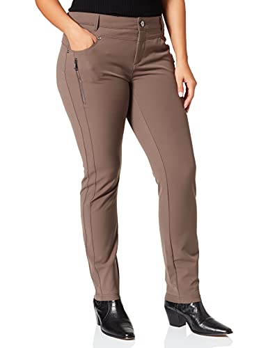 Street One Damen 374380 Hose, Dark Hazy Mocca, W42/L32 von Street One