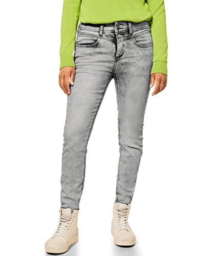 Street One Damen 374977 Jeans, Light Grey Random Bleach, 26W / 28L EU von Street One
