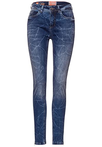 Street One Damen 374984 Jeans, Dark Indigo Laser Washed, W32/L28 von Street One