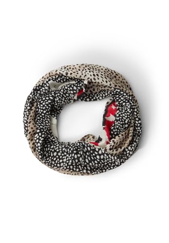 Street One Damen 5706552 Gemusterter Loop Schal, Black, Regular von Street One