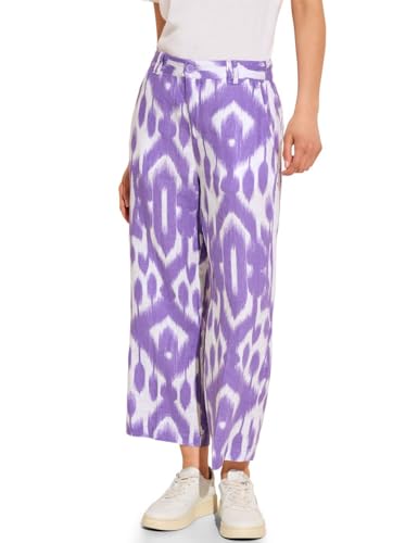 Street One Damen 7/8 Culotte Leinenhose smell of lavender,36W/26L von Street One