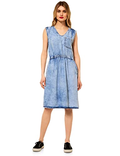 STREET ONE Damen A143215 Jeanskleid Kleid, Authentic Indigo Random wash, 36 von Street One