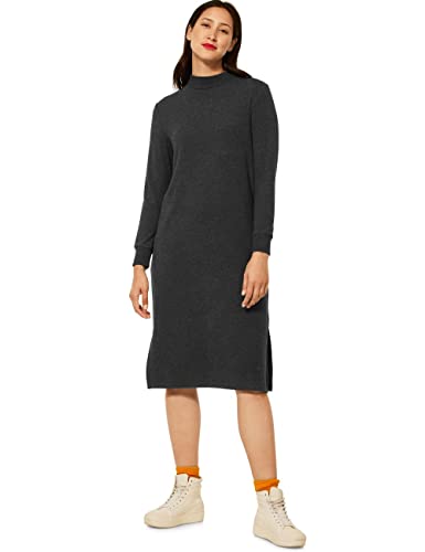 STREET ONE Damen A143345 Jerseykleid, Onyx Anthra Melange, 36 von Street One