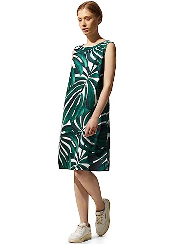 STREET ONE Damen A143644 Sommerkleid Floral, Lagoon Green, 36 EU von Street One