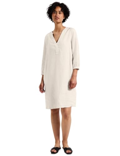 Street One Damen A144342 Tunika-Kleid aus Leinen, Moonstone Sand, 42 von Street One