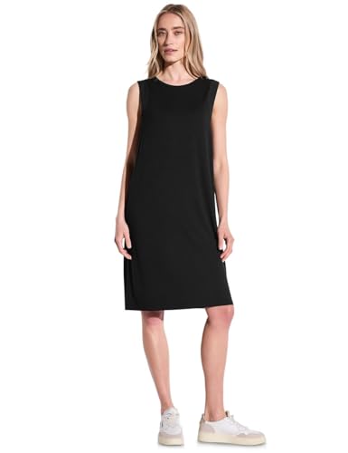 Street One Damen A144502 Kleid mit Chiffon-Detail, Schwarz, 42 von Street One