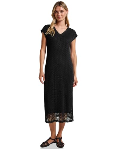 Street One Damen A144505 Spitzenkleid mit V-Neck, Schwarz, 40 von Street One