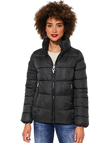 STREET ONE Damen A201717 Winterjacke, Black, 36 von Street One