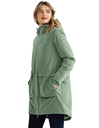 STREET ONE Damen A201800 Parka, Dark Desert Mint, 36 von Street One