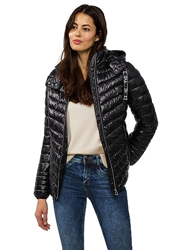 STREET ONE Damen A201869 Steppjacke, Schwarz, 38 von Street One