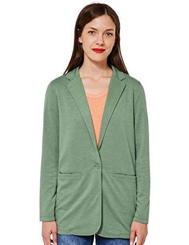 STREET ONE Damen A211693 Longblazer, Washed Olive Melange, 40 von Street One