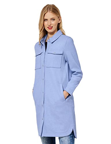 STREET ONE Damen A211697 Übergangsmantel, Cozy Blue Melange, 42 von Street One