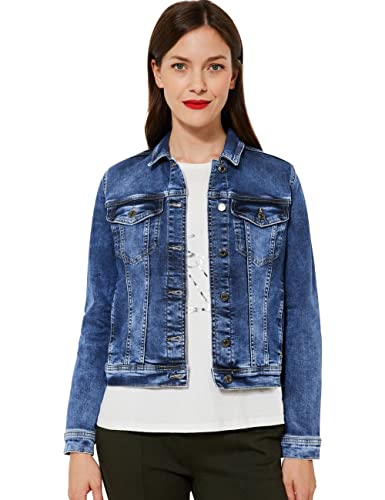 STREET ONE Damen A211704 Jeansjacke, Indigo Used wash, 38 von Street One