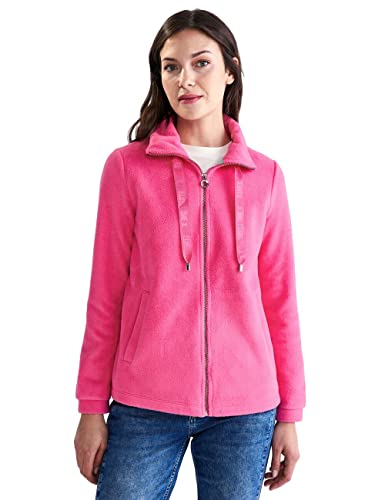 STREET ONE Damen A211845 Fleecejacke, Berry Rose, 44 von Street One